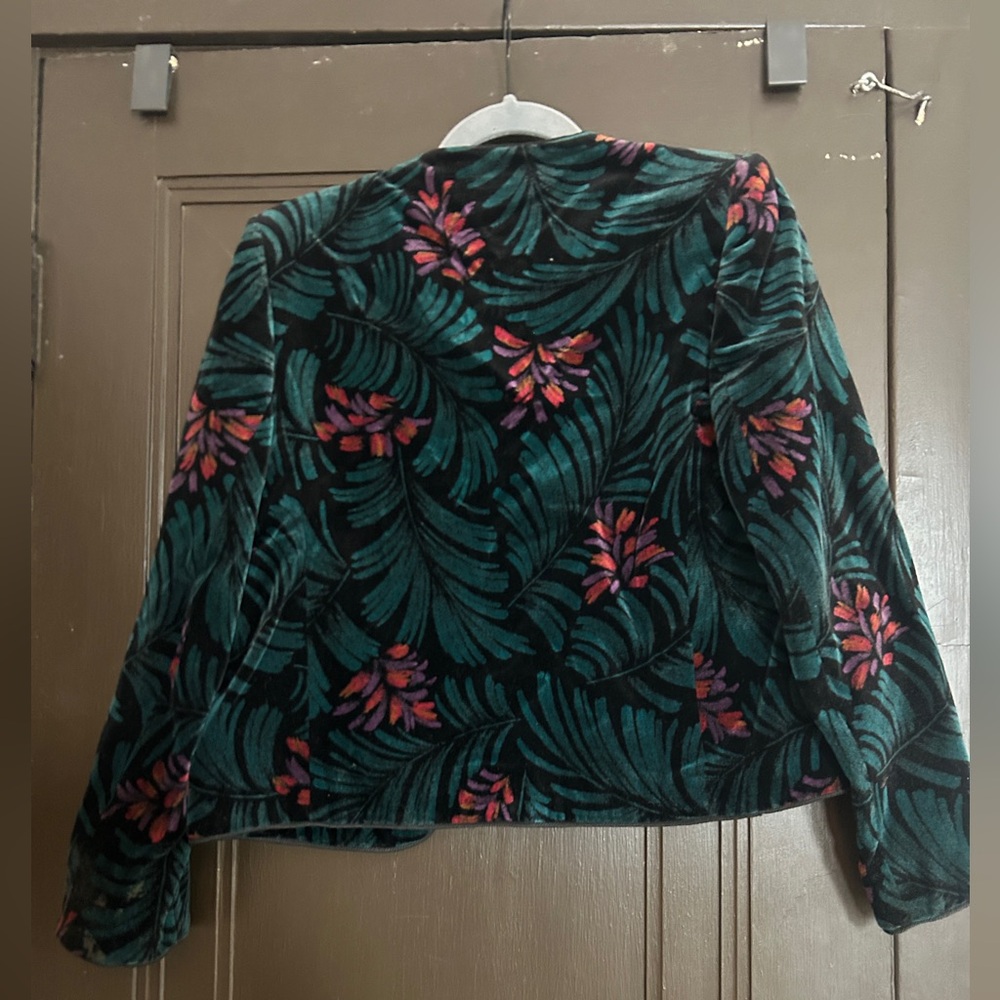 Floral Velvet Jacket - Picture 2 of 4